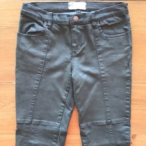 Free People Moto Style Olive Pants